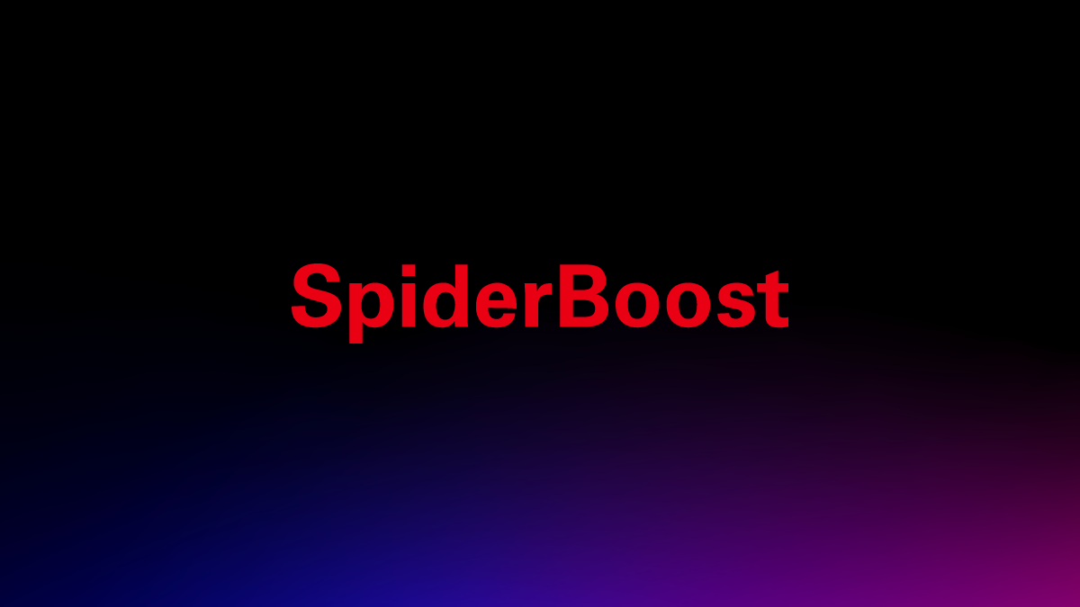 SpiderBoost logo